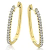 Simon G. Hoop Earrings in 18k Gold with Diamonds Clearance