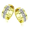 Simon G. Hoop Earrings in 18k Gold with Diamonds Clearance
