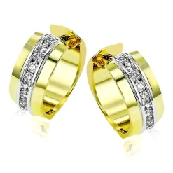 Simon G. Hoop Earrings in 18k Gold with Diamonds Clearance