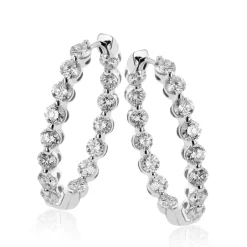 Simon G. Hoop Earrings in 18K Gold with Diamonds Fashion