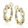Simon G. Hoop Earrings in 18k Gold with Diamonds Clearance
