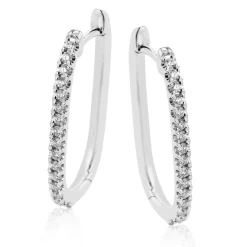 Simon G. Hoop Earrings in 18k Gold with Diamonds Clearance