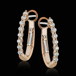 Simon G. Hoop Earrings in 18k Gold with Diamonds Discount