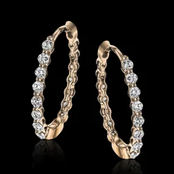 Simon G. Hoop Earrings in 18k Gold with Diamonds Online