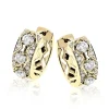 Simon G. Huggie Hoop Earrings in 18k Gold with Diamonds Clearance