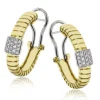 Simon G. Huggie Hoop Earrings in 18K Gold with Diamonds Online