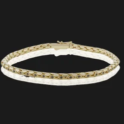 Simon G. Men's Bracelet In 14k Gold With Black Diamonds Fashion