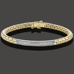 Simon G. Men's Bracelet In 14k Gold With Diamonds Best