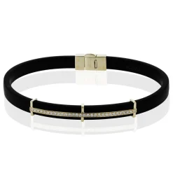 Simon G. Men's Bracelet In 14k Gold With Diamonds Discount