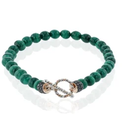Simon G. Men's Bracelet In 14k Gold With Black Diamonds Sale