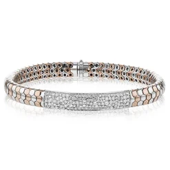 Simon G. Men's Bracelet In 14k Gold With Diamonds Discount