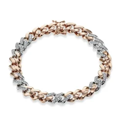 Simon G. Men's Bracelet In 14k Gold With Diamonds Discount