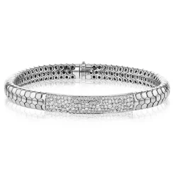 Simon G. Men's Bracelet In 14k Gold With Diamonds Discount
