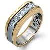 Simon G. Men's Simon-set Wedding Band In 14k Or 18k Gold With Diamonds Discount