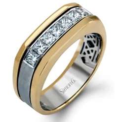 Simon G. Men's Simon-set Wedding Band In 14k Or 18k Gold With Diamonds Discount