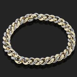 Simon G. Men's Titanium Bracelet In 14k Gold New