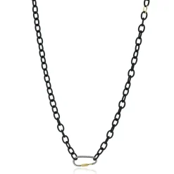 Simon G. Men's Titanium Necklace with 14k and Diamonds Sale