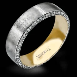 Simon G. Men's Wedding Band In 14k Or 18k Gold With Diamonds Online