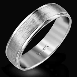 Simon G. Men's Wedding Band In 14k Or 18k Gold New