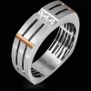 Simon G. Men's Wedding Band In 14k Or 18k Gold with Diamonds Hot