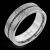 Simon G. Men's Wedding Band In 14k Or 18k Gold With Diamonds Fashion