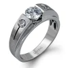 Simon G. Men's Wedding Band In 14k Or 18k Gold With Diamonds Online