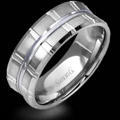 Simon G. Men's Wedding Band In 14k Or 18k Gold New