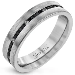 Simon G. Men's Wedding Band In 14k Or 18k Gold With Diamonds Best