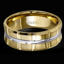 Simon G. Men's Wedding Band In 14k Or 18k Gold New