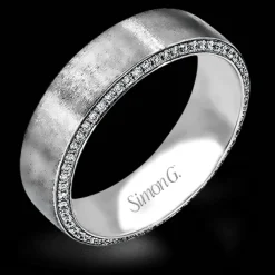 Simon G. Men's Wedding Band In 14k Or 18k Gold With Diamonds Online