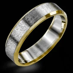 Simon G. Men's Wedding Band Ring In 14k Or 18k Gold Hot