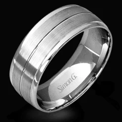 Simon G. Men's Wedding Band Ring In 14k Or 18k Gold Hot