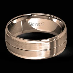 Simon G. Men's Wedding Band Ring In 14k Or 18k Gold Hot