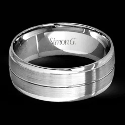 Simon G. Men's Wedding Band Ring In 14k Or 18k Gold Hot