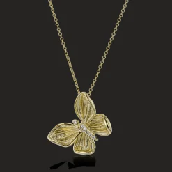 Simon G. Monarch Butterfly Pendant Necklace in 18k Gold with Diamonds Best