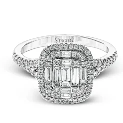 Simon G. Mosaic Fashion in 18k Gold with Diamonds Fashion