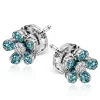 Simon G. Paraiba Stud Earrings in 18k Gold with Diamonds Discount