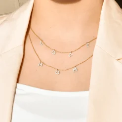 Simon G. Personalized Initial Necklace in 18k Gold with Diamonds Fashion