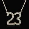 Simon G. Personalized Two-number Pendant Necklace in 18k Gold with Diamonds New