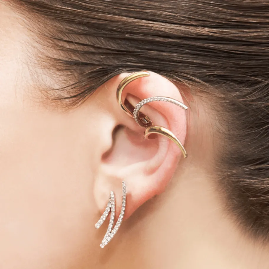 Simon G. Rays of the Sun Earring Set in 18k Gold with Diamonds Clearance
