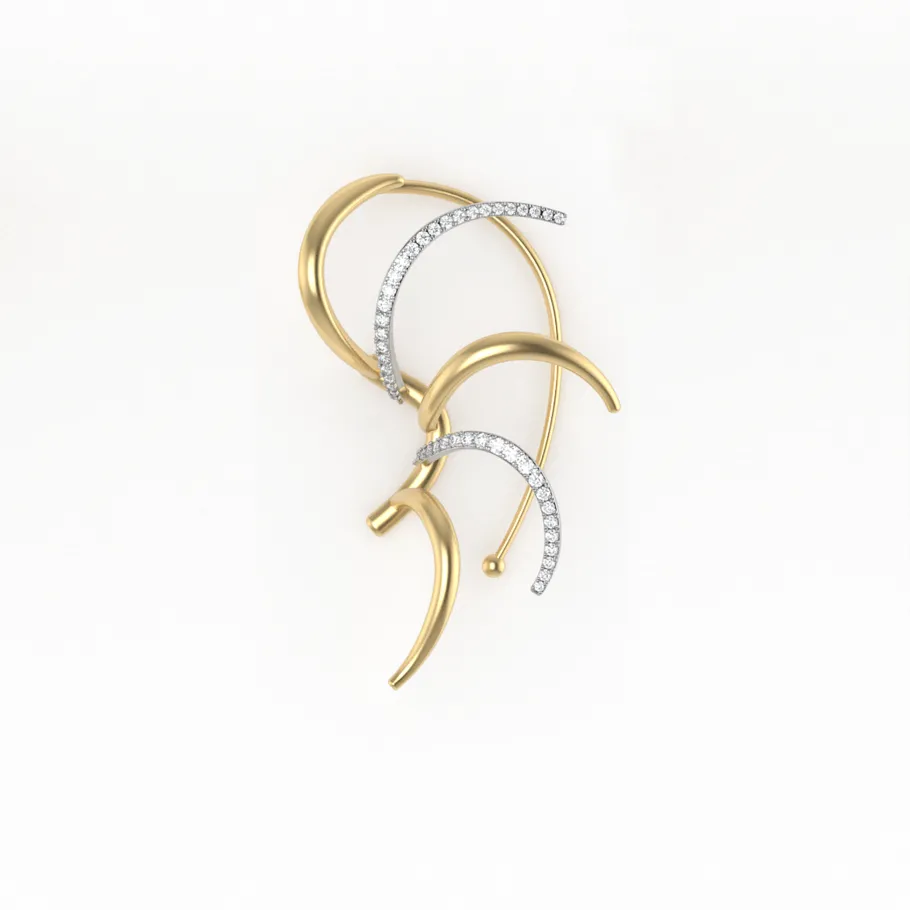 Simon G. Rays of the Sun Earring Set in 18k Gold with Diamonds Clearance