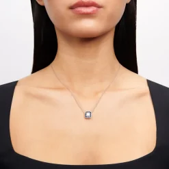 Simon G. Sapphire Pendant Necklace in 18k Gold with Diamonds Online