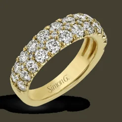 Simon G. Simon-Set Anniversary Ring In 18k Gold With Diamonds Fashion