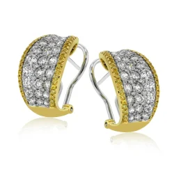 Simon G. Simon-set Earrings in 18k Gold with Diamonds Sale