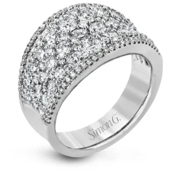 Simon G. Simon-Set Fashion Ring In 18k Gold With Diamonds New