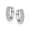 Simon G. Simon-set Huggie Hoop Earrings in 18k Gold with Diamonds Outlet