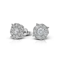 Simon G. Stud Earrings (8.00mm) in 18k Gold with Diamonds Fashion