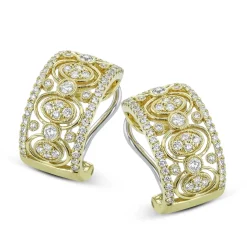 Simon G. Trellis Earrings in 18k Gold with Diamonds Online