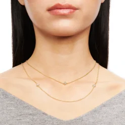 Simon G. Trellis Necklace in 18k Gold with Diamonds Fashion